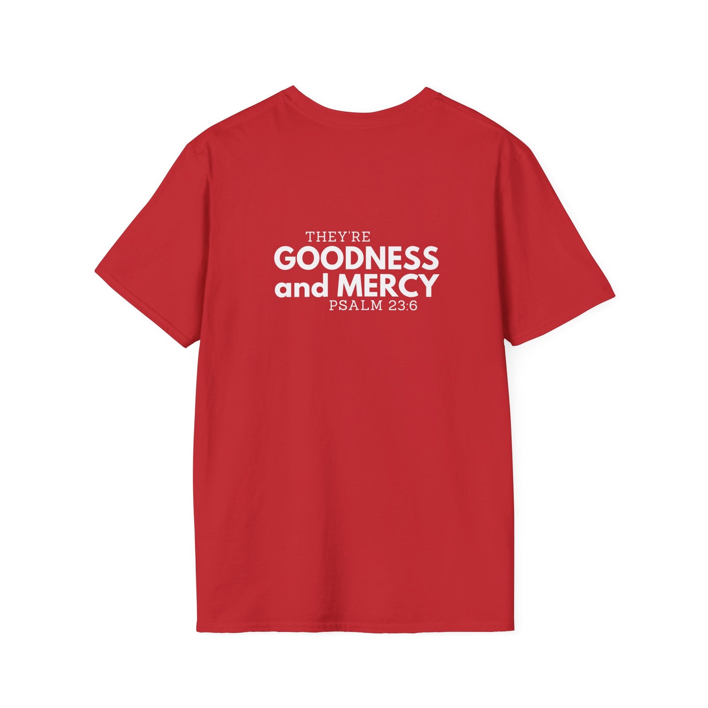 Two Followers Unisex Scripture T-Shirt | Goodness and Mercy Psalm 23