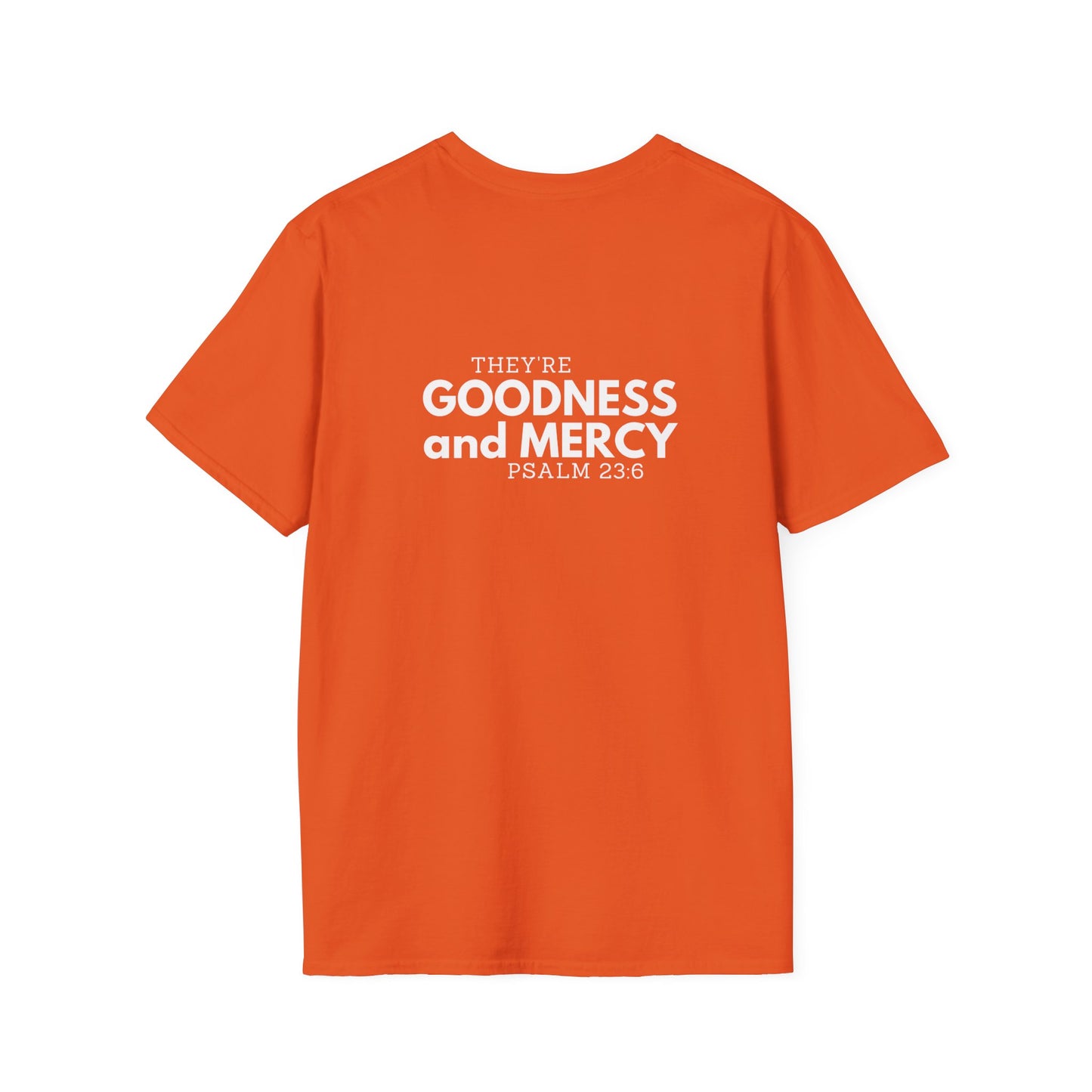 Two Followers Unisex Scripture T-Shirt | Goodness and Mercy Psalm 23