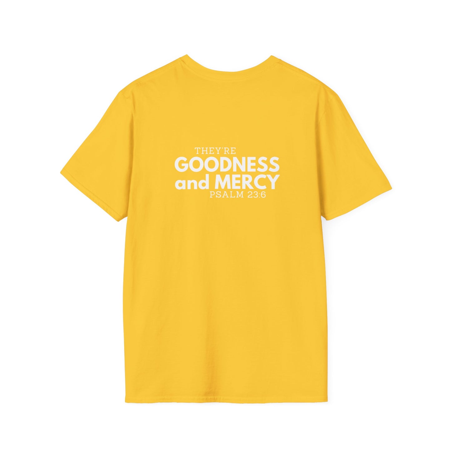 Two Followers Unisex Scripture T-Shirt | Goodness and Mercy Psalm 23