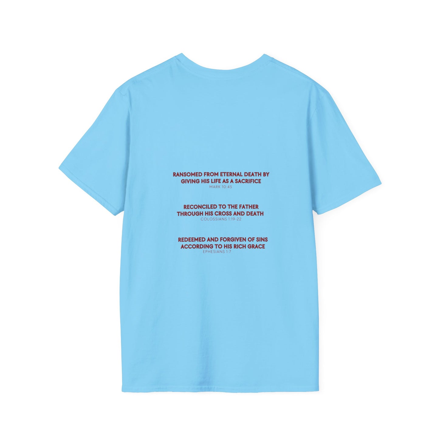 Ransomed/Reconciled/Redeemed | Faith-Inspired Unisex Softstyle T-Shirt