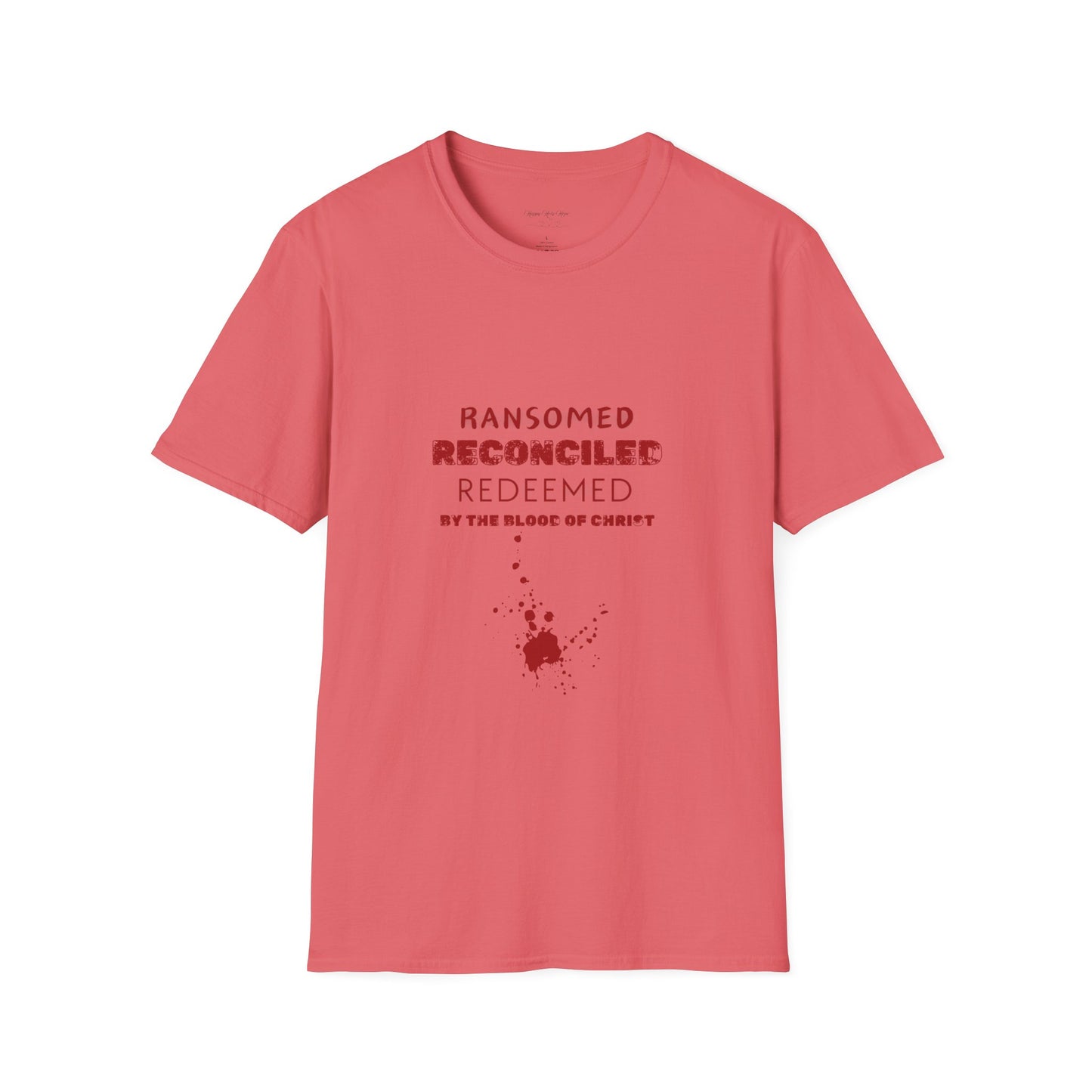 Ransomed/Reconciled/Redeemed | Faith-Inspired Unisex Softstyle T-Shirt