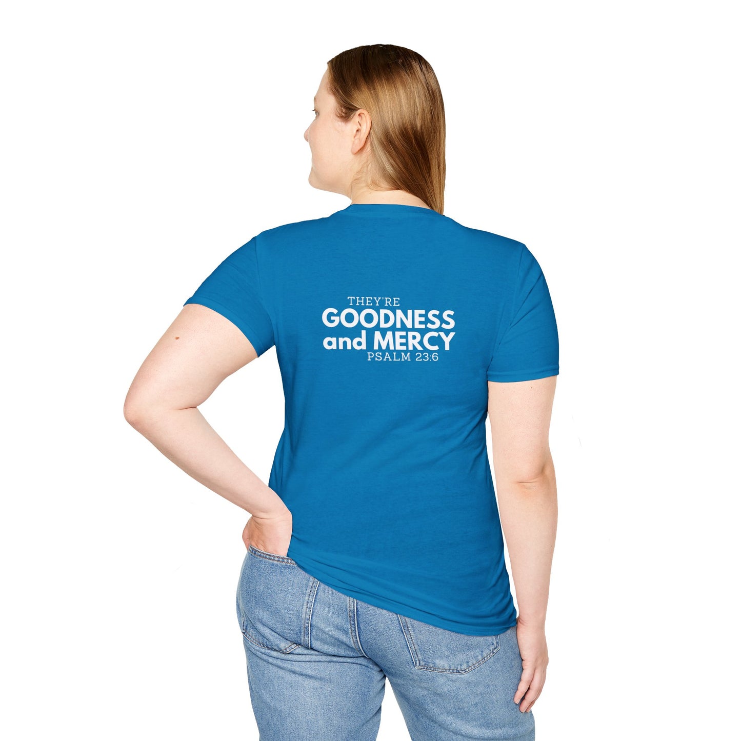 Two Followers Unisex Scripture T-Shirt | Goodness and Mercy Psalm 23