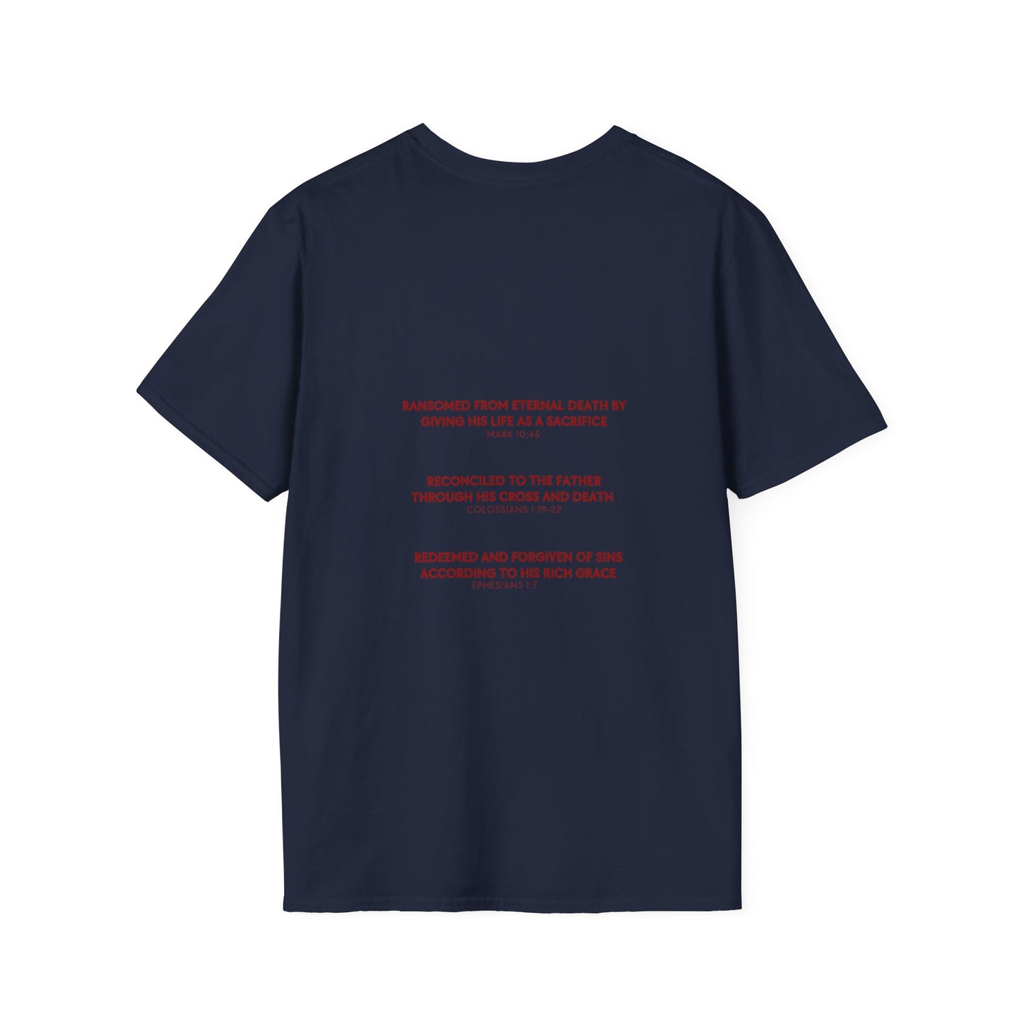 Ransomed/Reconciled/Redeemed | Faith-Inspired Unisex Softstyle T-Shirt