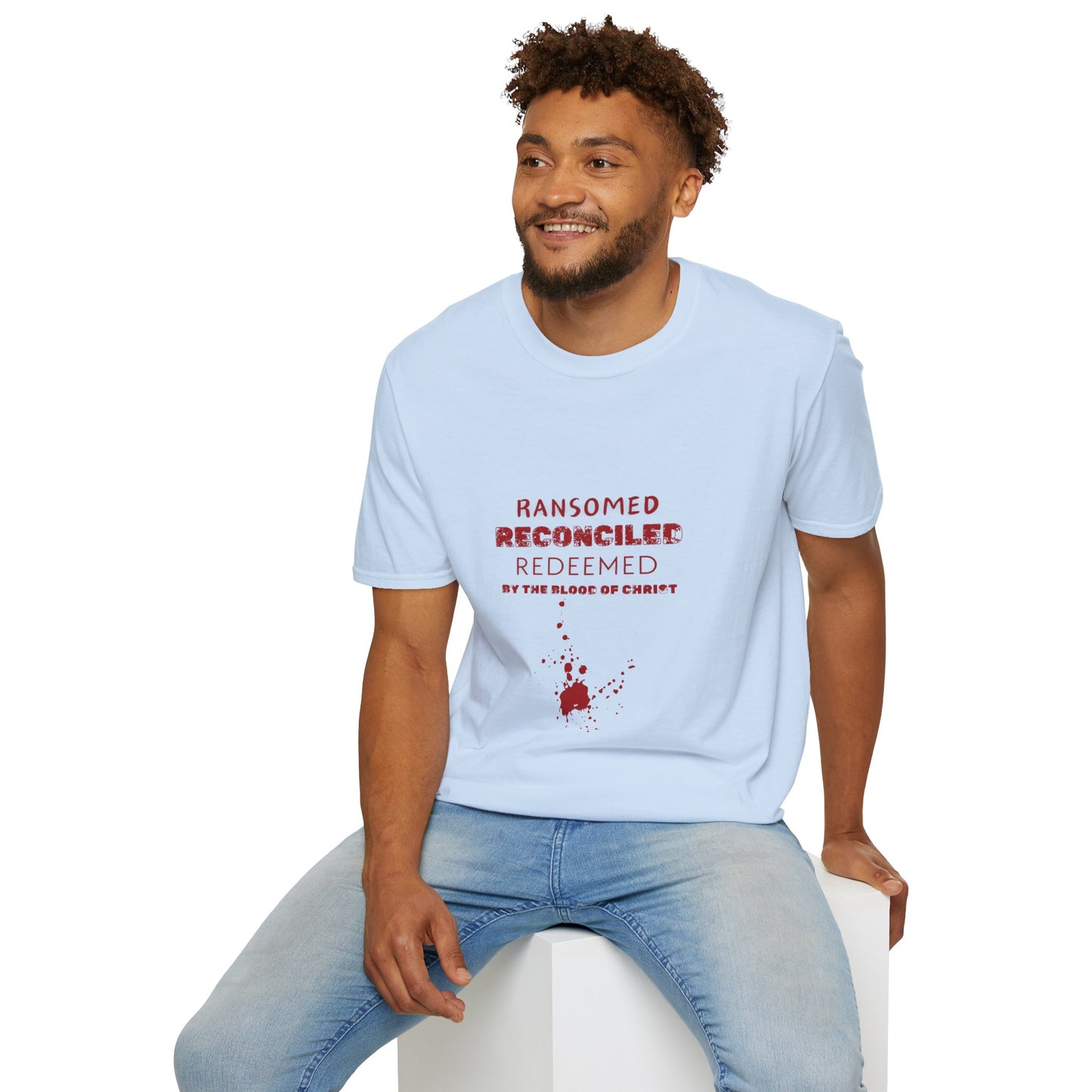 Ransomed/Reconciled/Redeemed | Faith-Inspired Unisex Softstyle T-Shirt