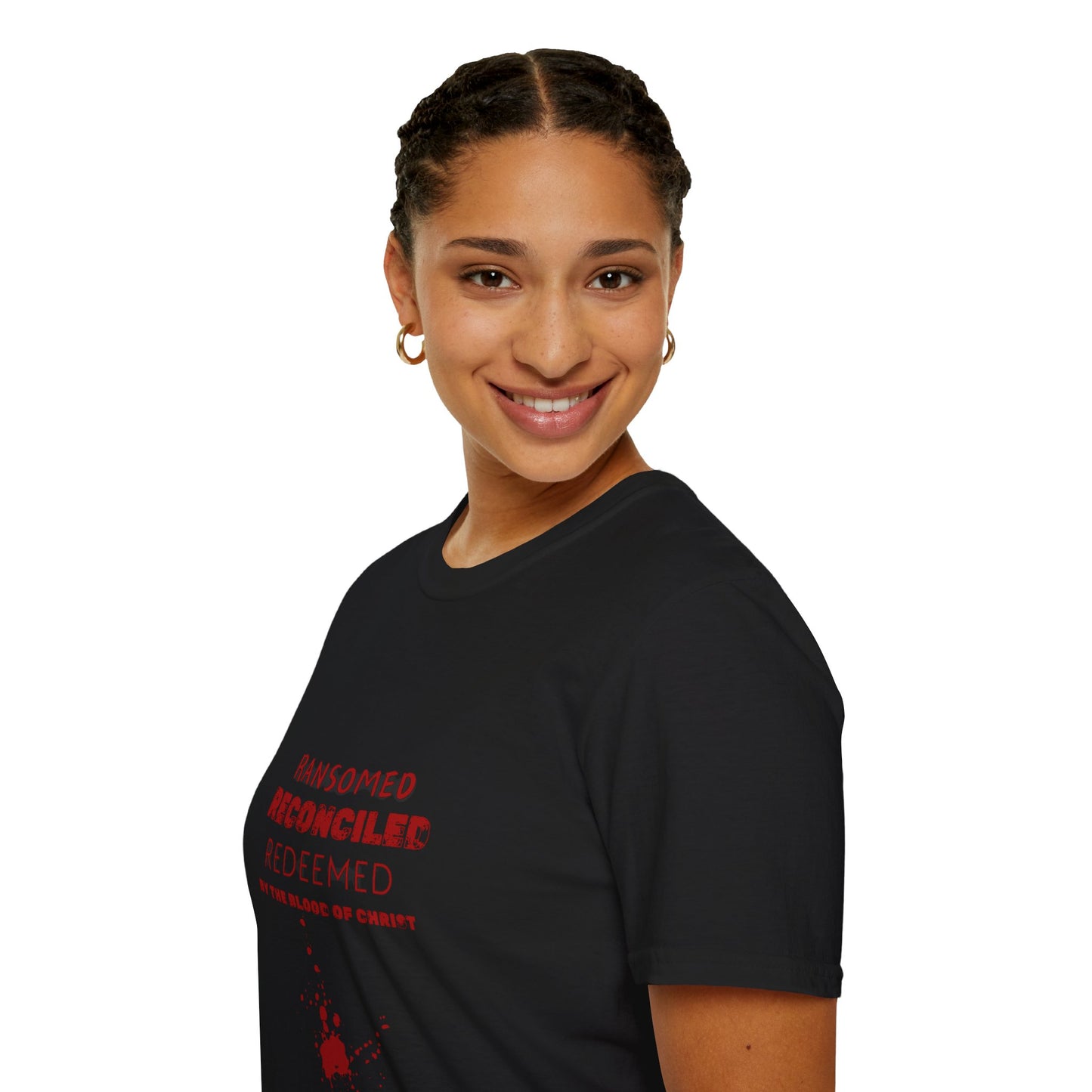 Ransomed/Reconciled/Redeemed | Faith-Inspired Unisex Softstyle T-Shirt