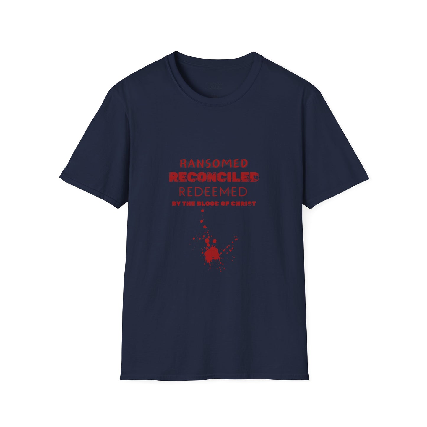 Ransomed/Reconciled/Redeemed | Faith-Inspired Unisex Softstyle T-Shirt