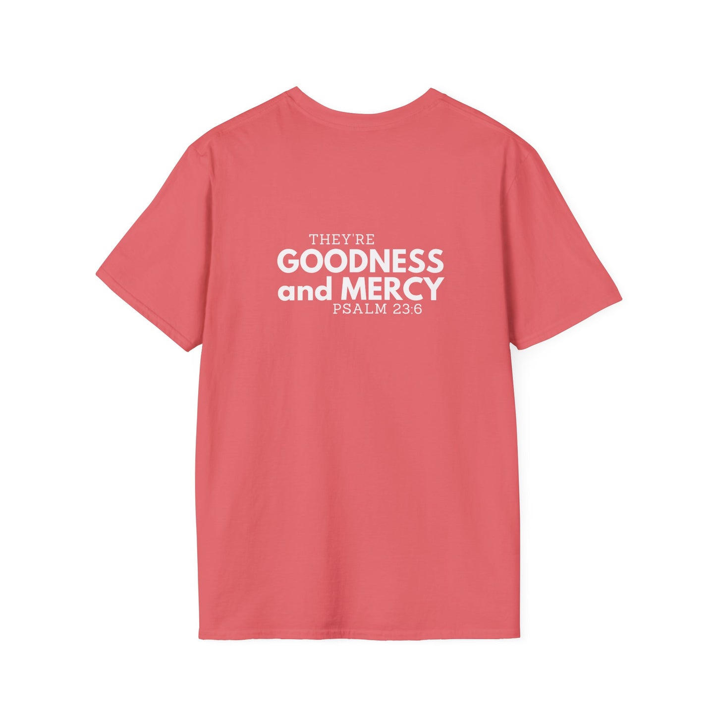Two Followers Unisex Scripture T-Shirt | Goodness and Mercy Psalm 23