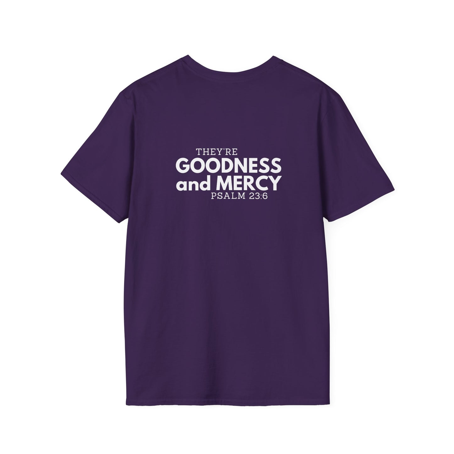 Two Followers Unisex Scripture T-Shirt | Goodness and Mercy Psalm 23