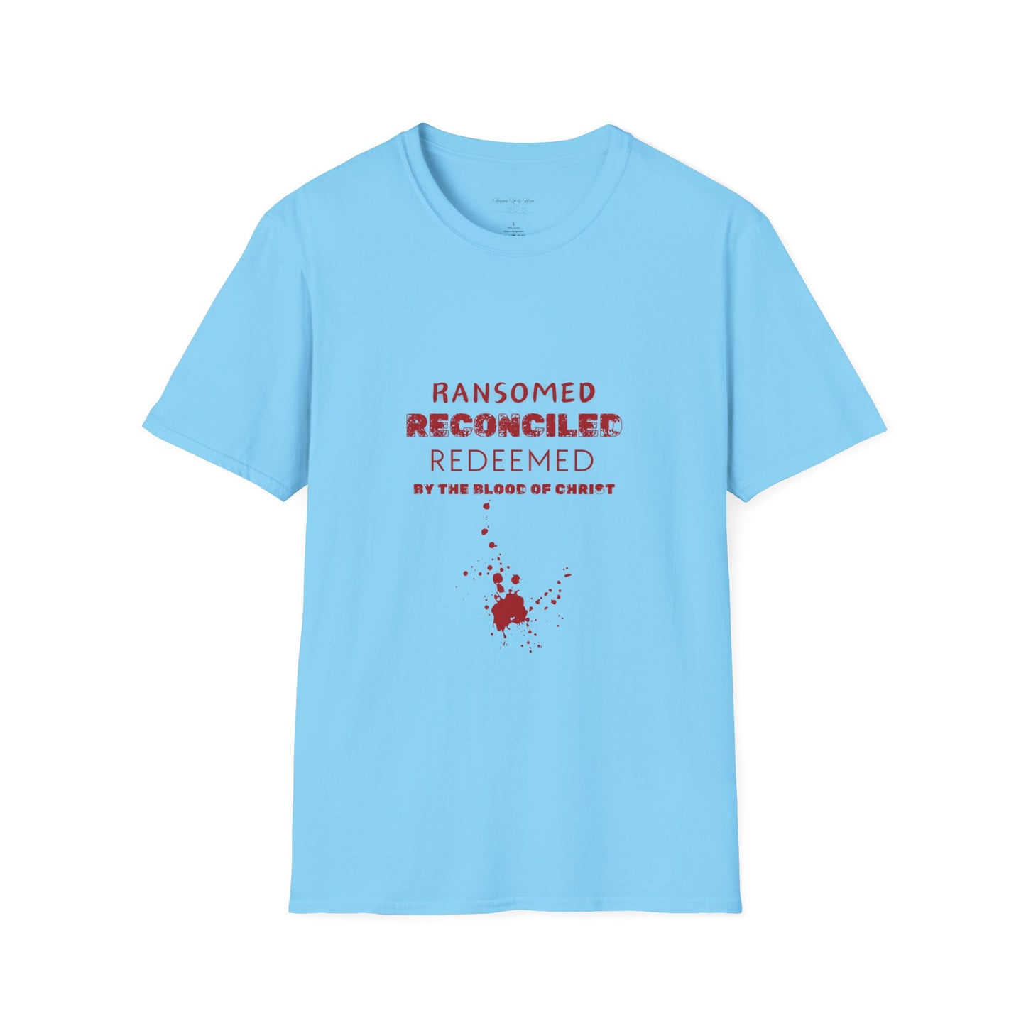 Ransomed/Reconciled/Redeemed | Faith-Inspired Unisex Softstyle T-Shirt