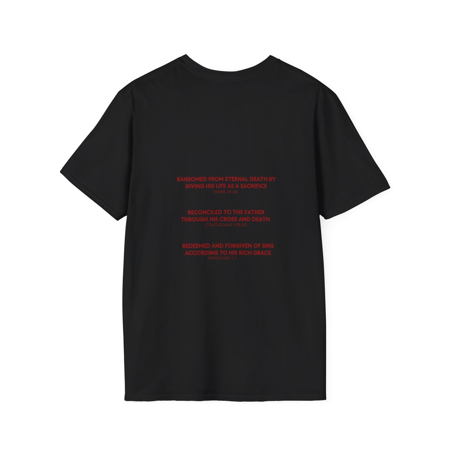 Ransomed/Reconciled/Redeemed | Faith-Inspired Unisex Softstyle T-Shirt