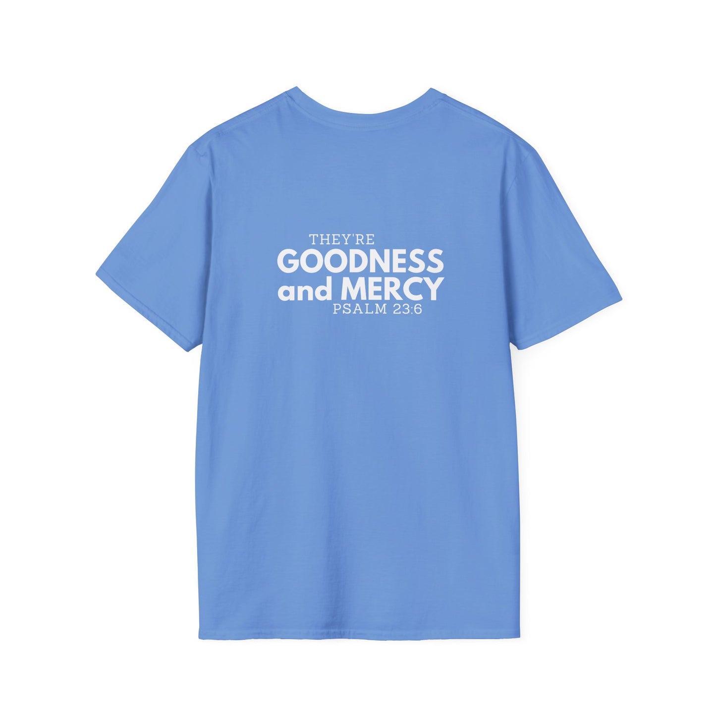Two Followers Unisex Scripture T-Shirt | Goodness and Mercy Psalm 23
