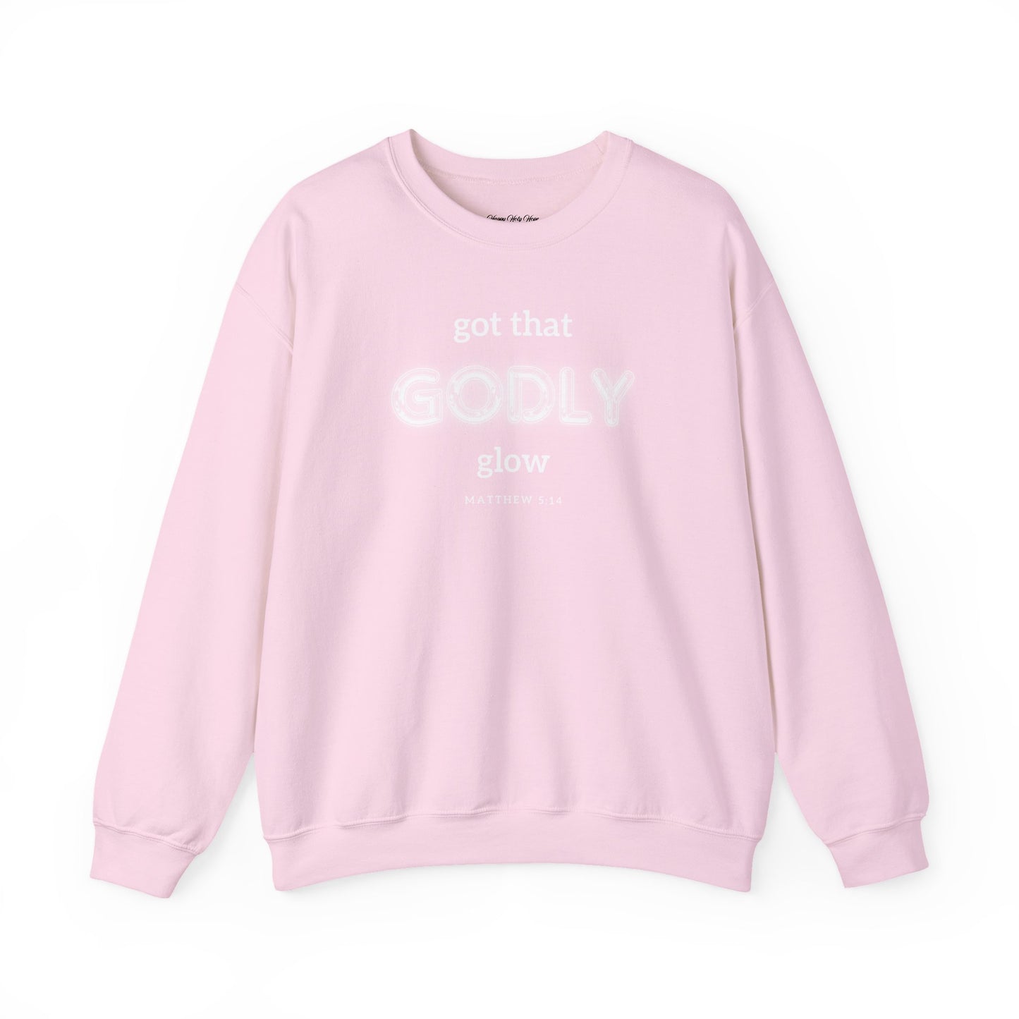 Godly Glow | Unisex Faith Inspired Crewneck Sweatshirt