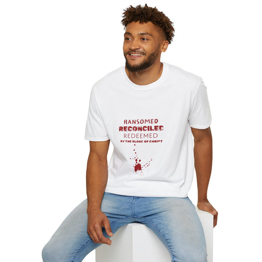 Ransomed/Reconciled/Redeemed | Faith-Inspired Unisex Softstyle T-Shirt