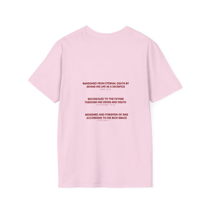 Ransomed/Reconciled/Redeemed | Faith-Inspired Unisex Softstyle T-Shirt