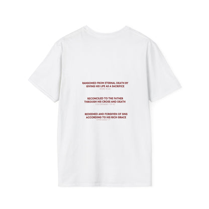 Ransomed/Reconciled/Redeemed | Faith-Inspired Unisex Softstyle T-Shirt