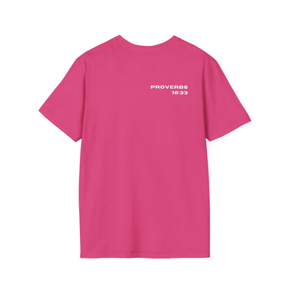 100% Blessed | Inspirational Proverbs 16:33 Unisex Softstyle T-Shirt