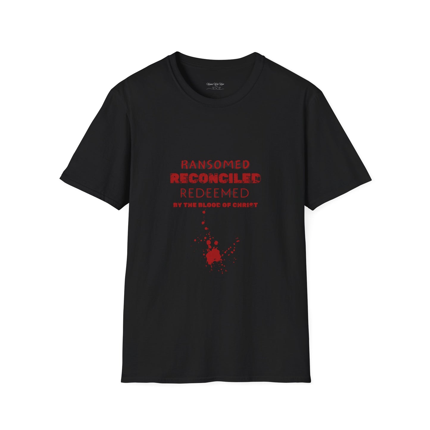 Ransomed/Reconciled/Redeemed | Faith-Inspired Unisex Softstyle T-Shirt