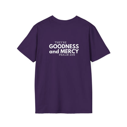 Two Followers Unisex Scripture T-Shirt | Goodness and Mercy Psalm 23