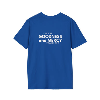 Two Followers Unisex Scripture T-Shirt | Goodness and Mercy Psalm 23