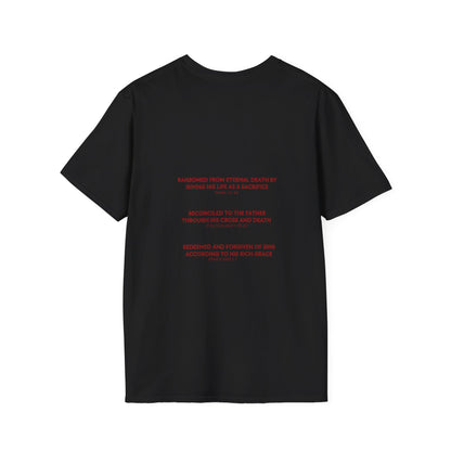 Ransomed/Reconciled/Redeemed | Faith-Inspired Unisex Softstyle T-Shirt