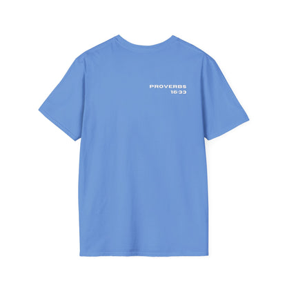 100% Blessed | Inspirational Proverbs 16:33 Unisex Softstyle T-Shirt